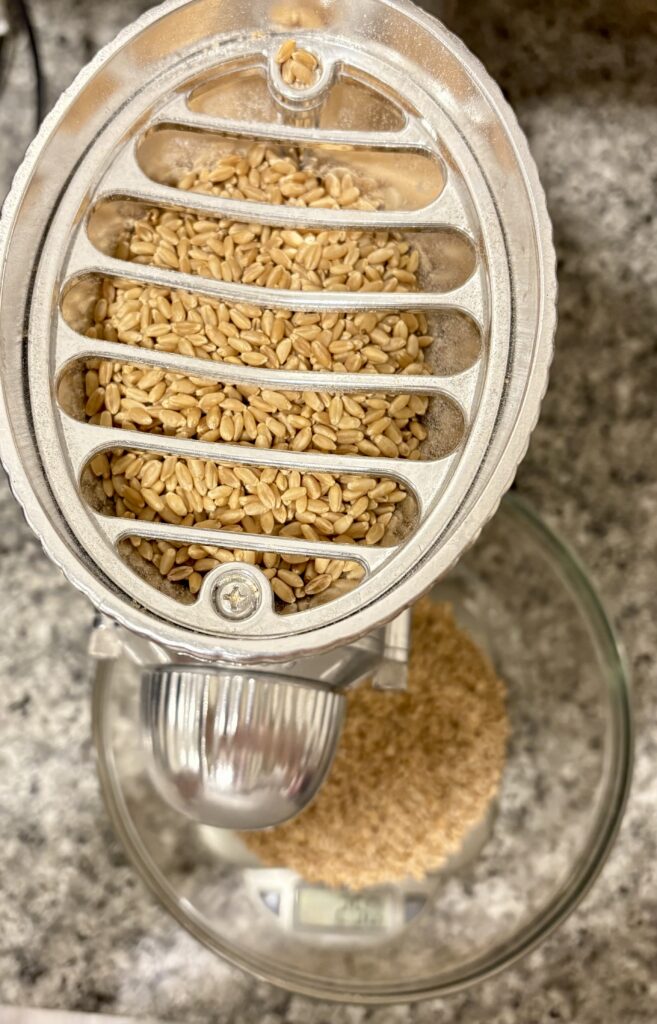 Milling in progress.