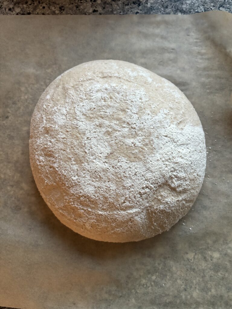 Cold dough all ready to be scored.