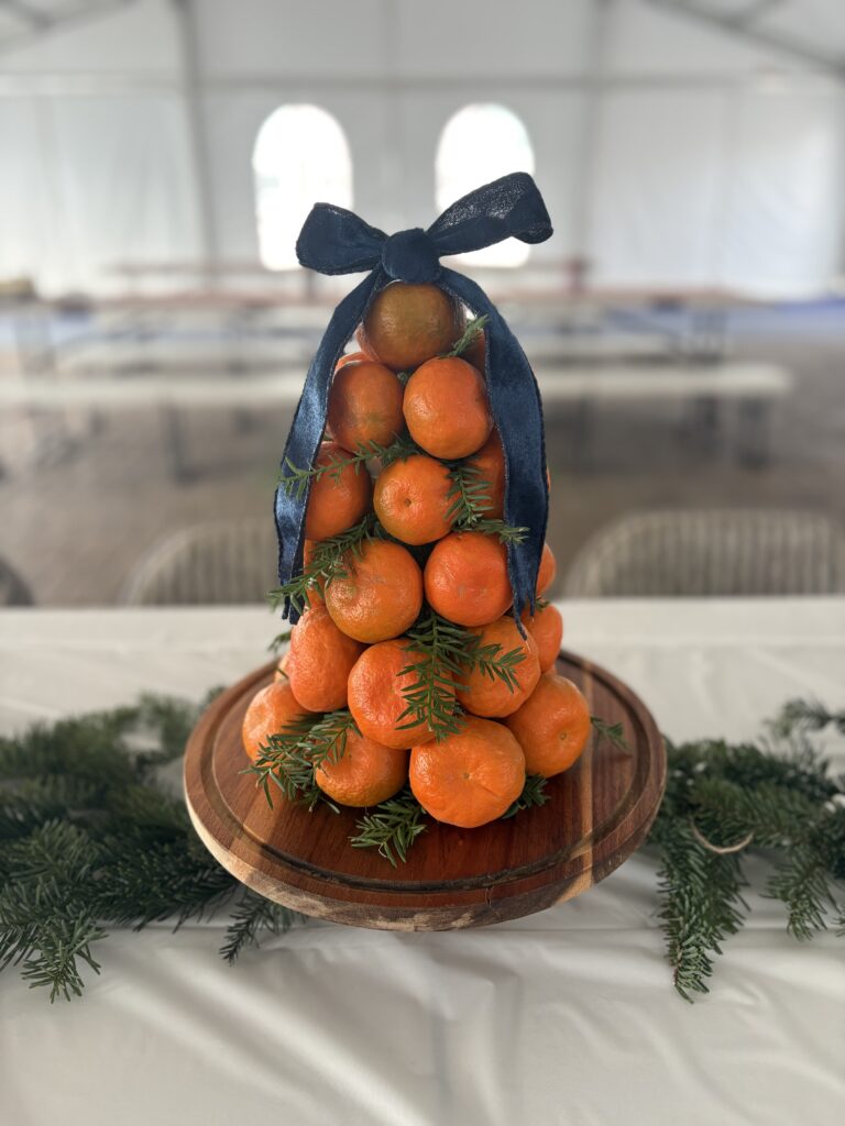 Finished decoration set up.