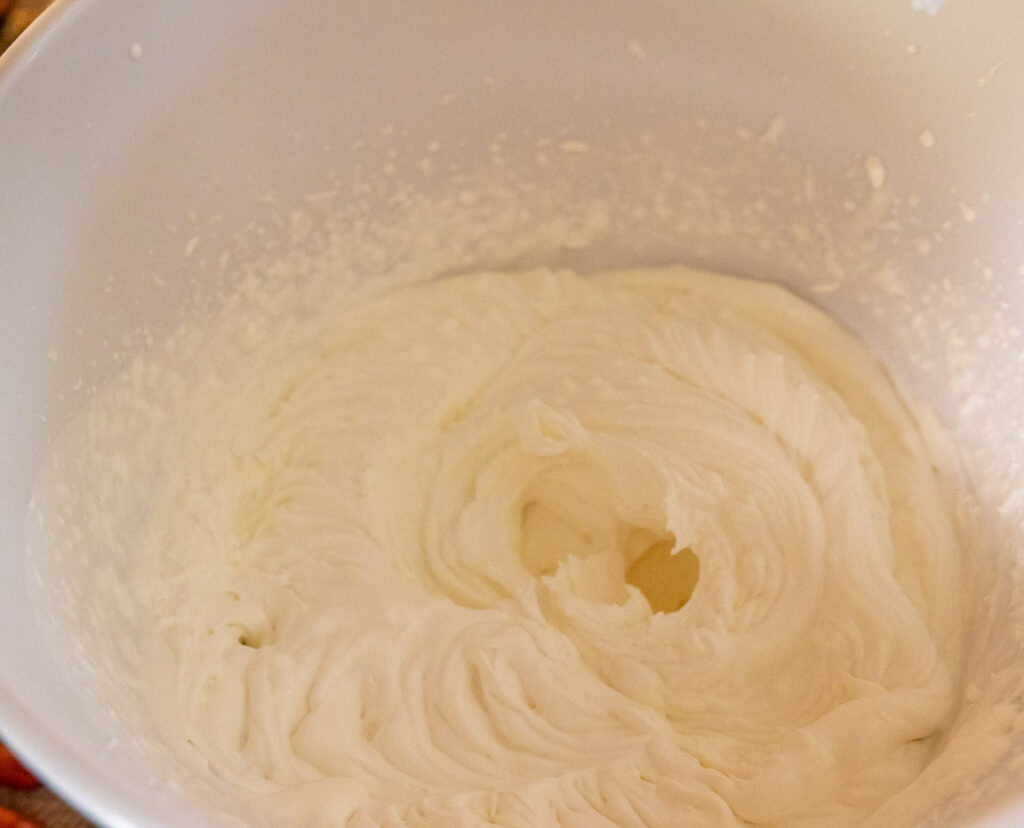 fully whipped heavy whipping cream